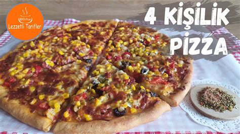 dört kişilik pizza tarifi